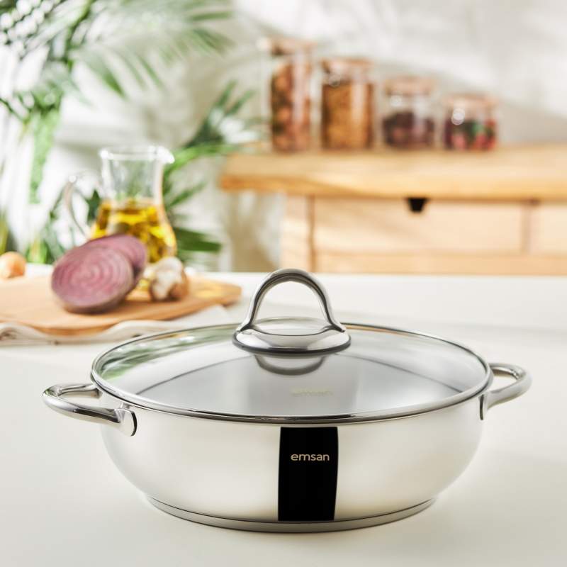 Emsan Master Steel Low Pot 30 cm