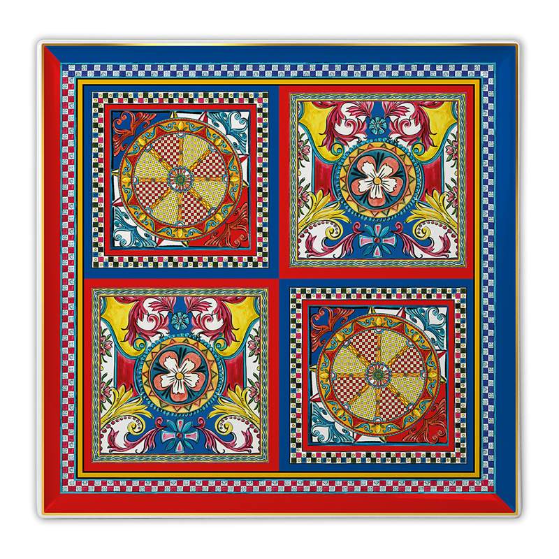 Baci Milano Sole Mio Square Tray 30x30 cm