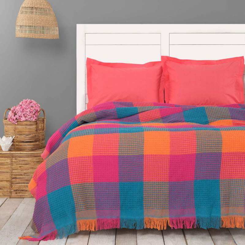 Karaca Home Coloro Neon Multi Double Waffle Pike