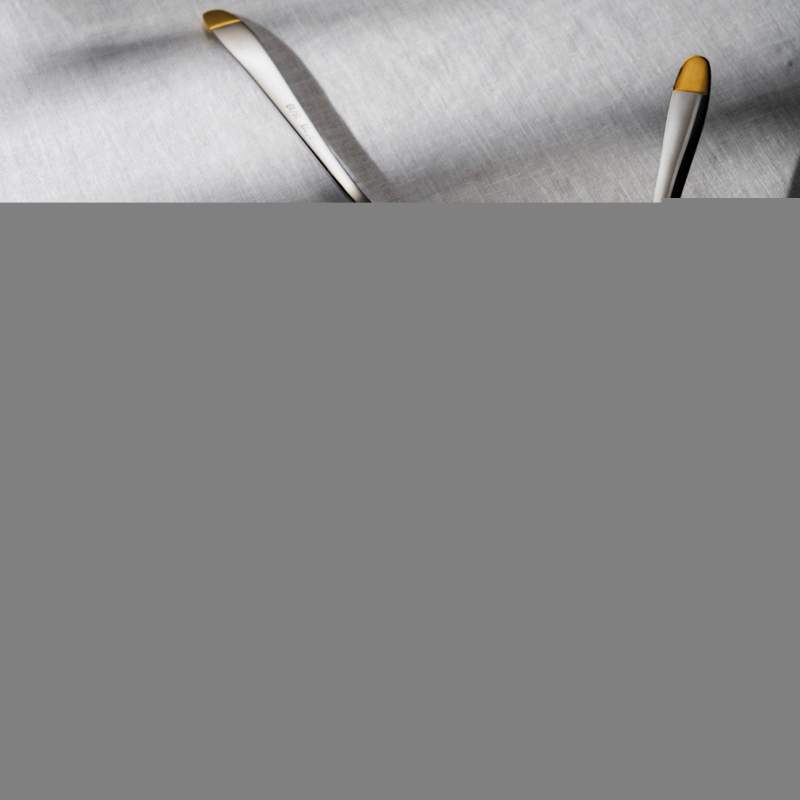 Emsan Equator 84 Pieces 12 Person Cutlery Set Gold