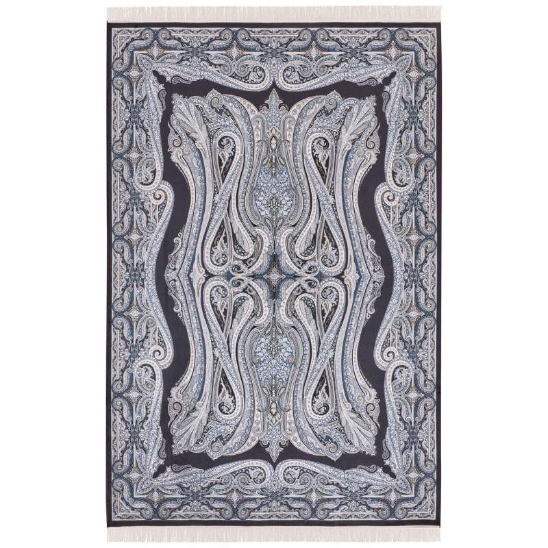 Cashmere Carpet Silk Moroccan Blue 200x290cm Carpet