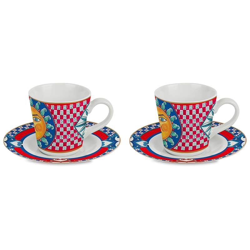 Baci Milano Sole Mio Set of 2 Coffee Cups
