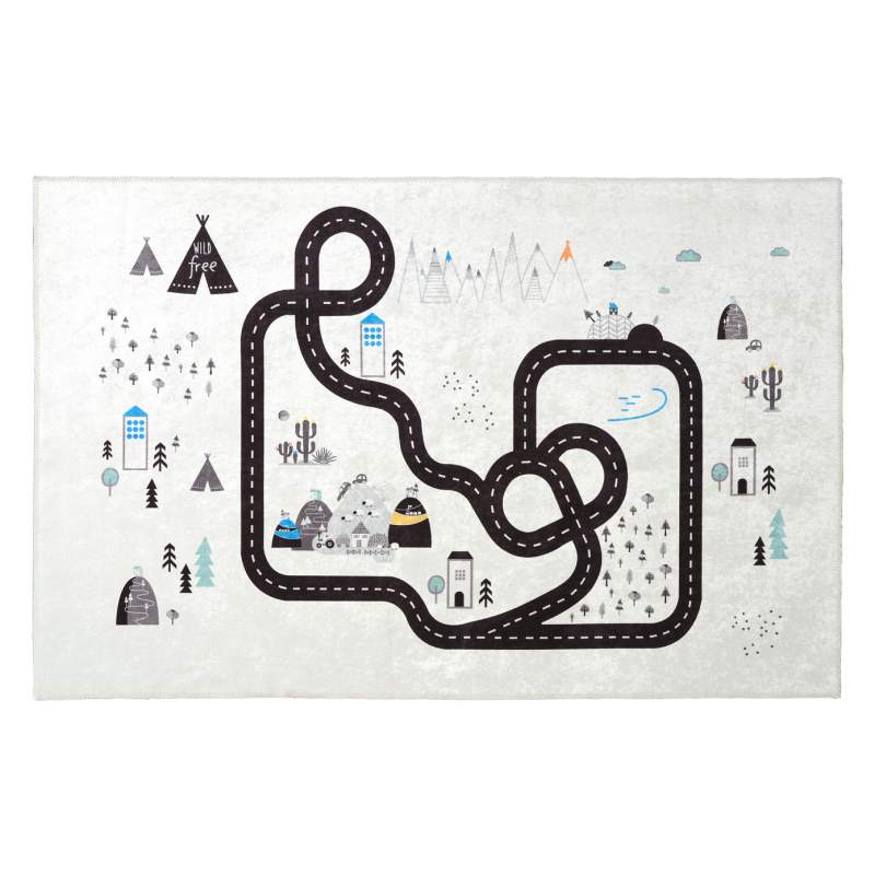 Cashmere Carpet Decorative Art Kids/Teen Road 80x150 cm