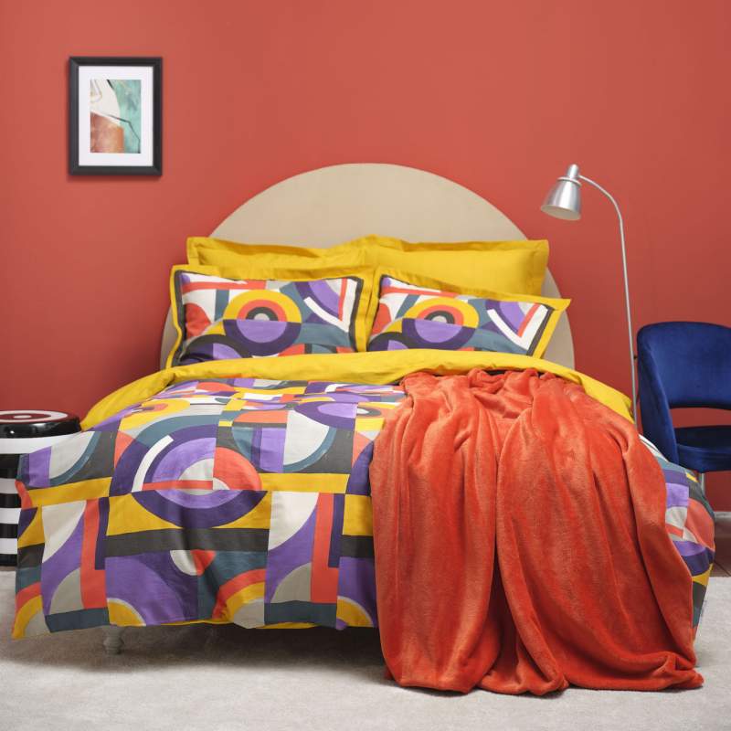 Karaca Home Sorbet Red Single Welsoft Duvet Cover Blanket Set