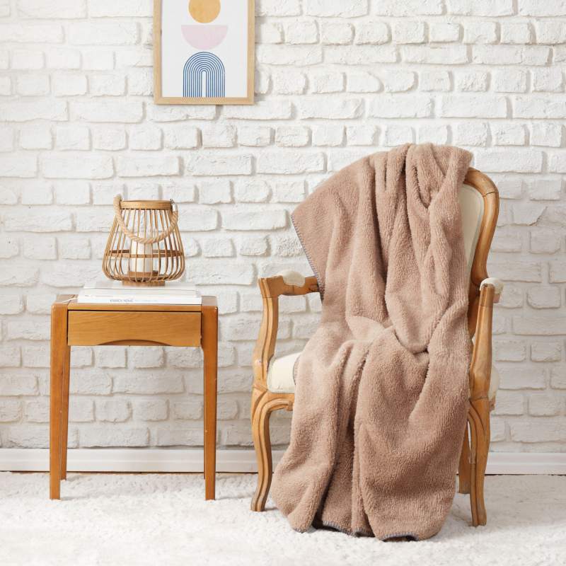 Karaca Home Faye Beige Tv Blanket 115x160 cm Karaca Home Faye Beige Tv Blanket 115x160 cm