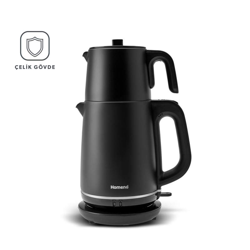 Homend Royaltea 1727H Matte Black Stainless Steel Tea Maker Homend Royaltea 1727H Matte Black Stainless Steel Tea Maker