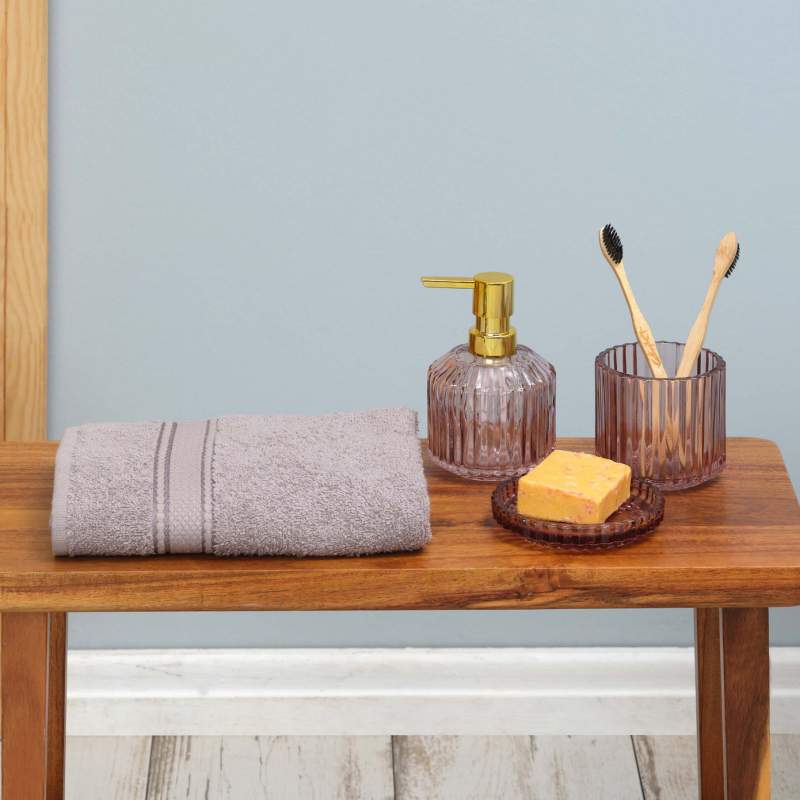 Karaca Home Daily Soft 100% Cotton Face Towel 50x90 cm Gray Karaca Home Daily Soft 100% Cotton Face Towel 50x90 cm Gray