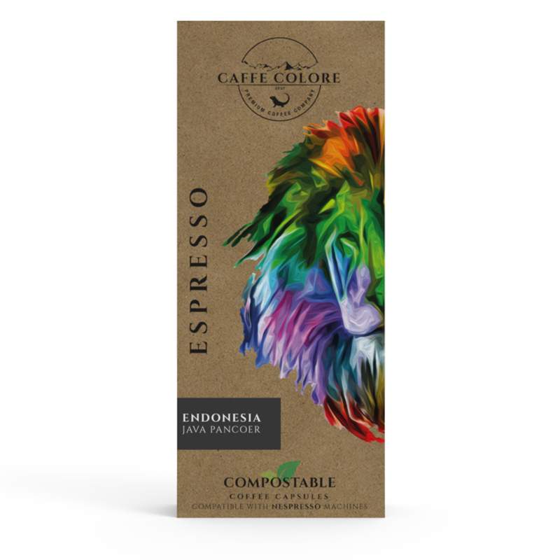 Caffe Colore Indonesia Java Pancoer Biodegradable Capsule Coffee - 10 Pieces