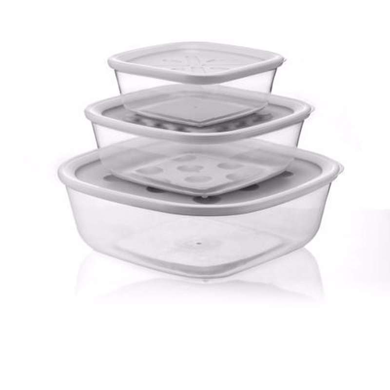 Guzzini 3-Piece Storage Container Set Gray