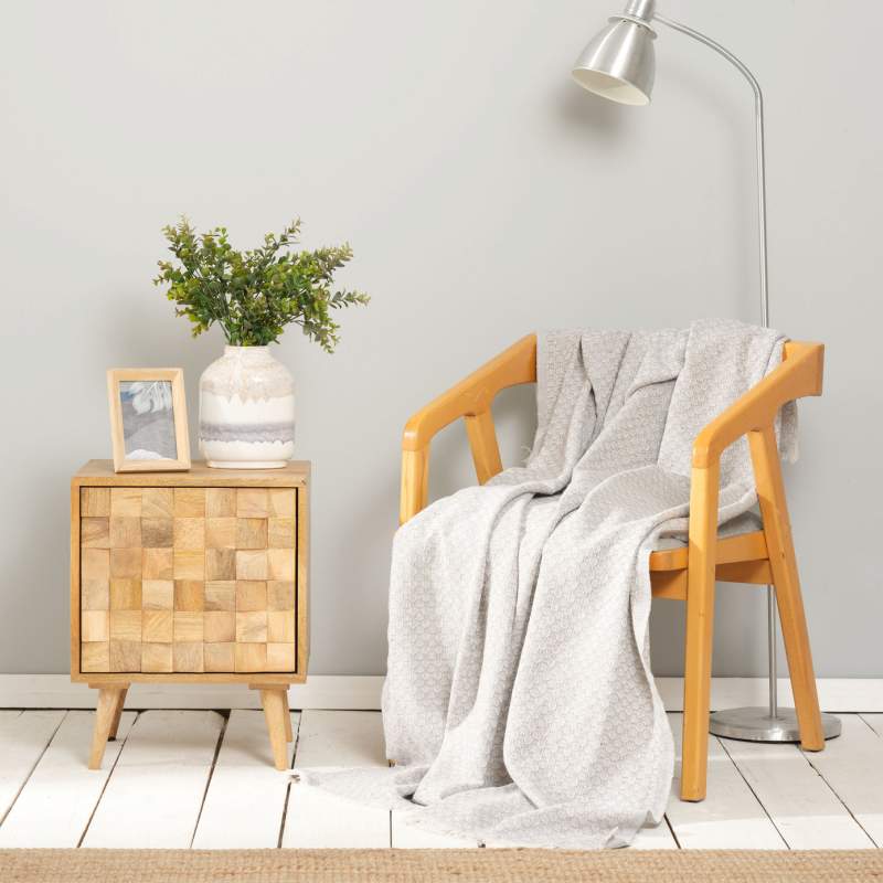 Karaca Home Bety Gray Throw 130 cm x 170 cm Karaca Home Bety Gray Throw 130 cm x 170 cm