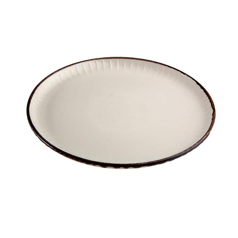 Jumbo Terracota Opaque Flat Plate 21 cm