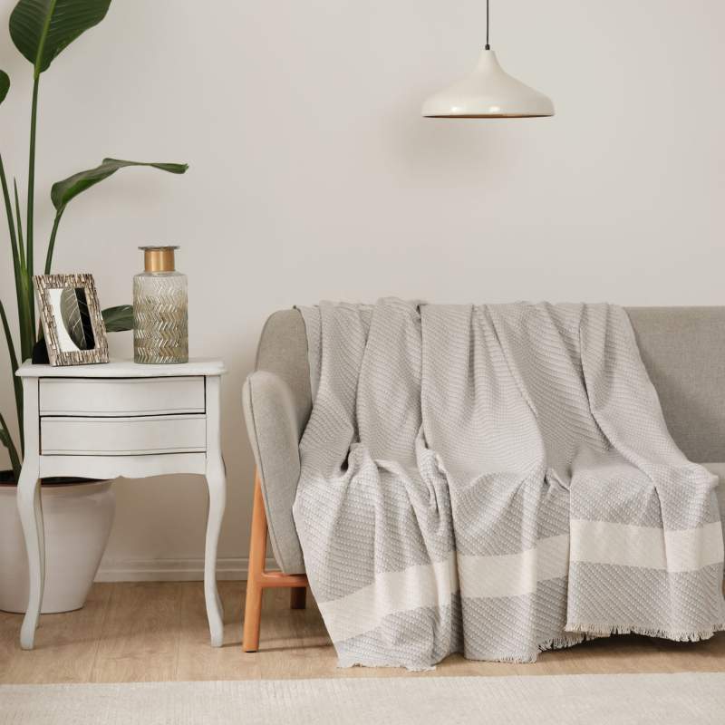 Karaca Home Wilma Gray Sofa Cover 170x210 cm Karaca Home Wilma Gray Sofa Cover 170x210 cm