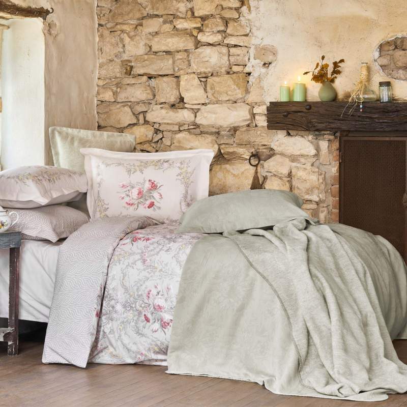 Karaca Home Petra Pink 100% Cotton Single Duvet Cover Set