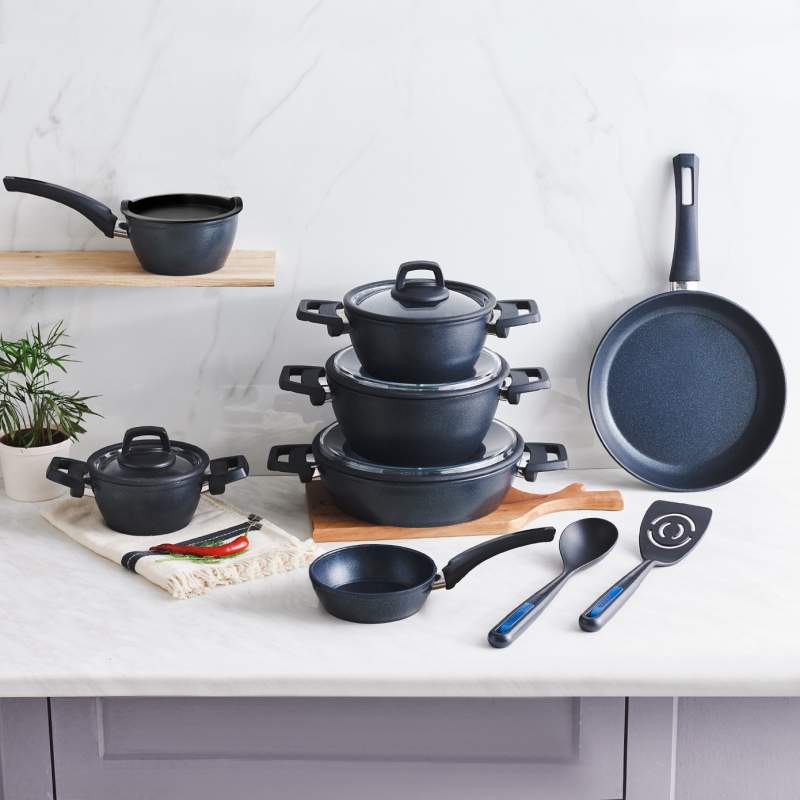 Karaca BioDiamond Powerful 14 Piece Cookware Set