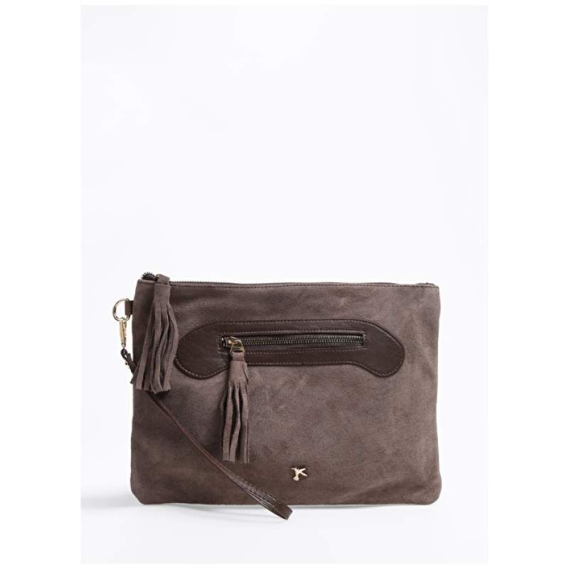 Factory Mink Women 32x24x1 Leather Synthetic Portfolio Bag SUEDE-AJLO