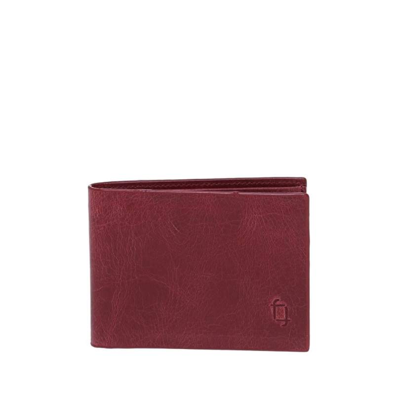 Factory Claret Red Men's Leather Wallet FRK202