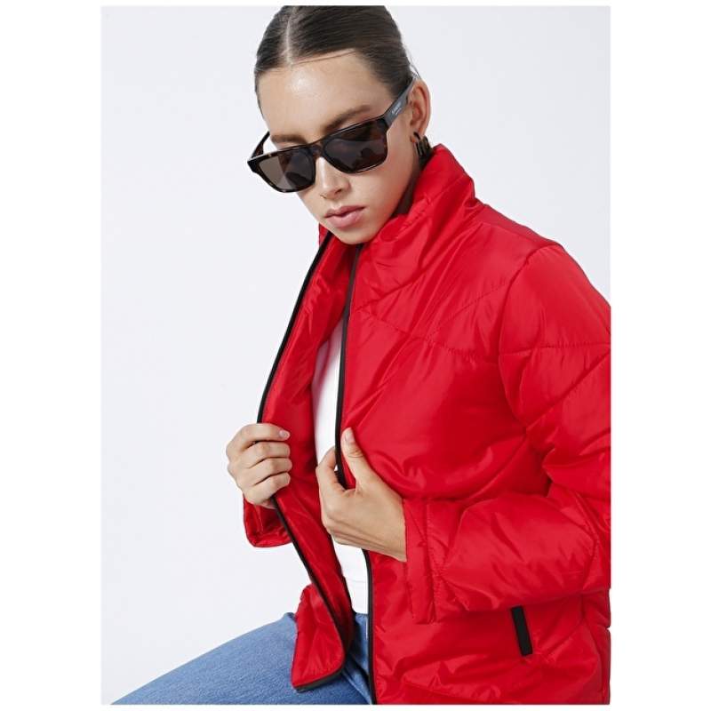 Factory Red Women's Coat NEJLA