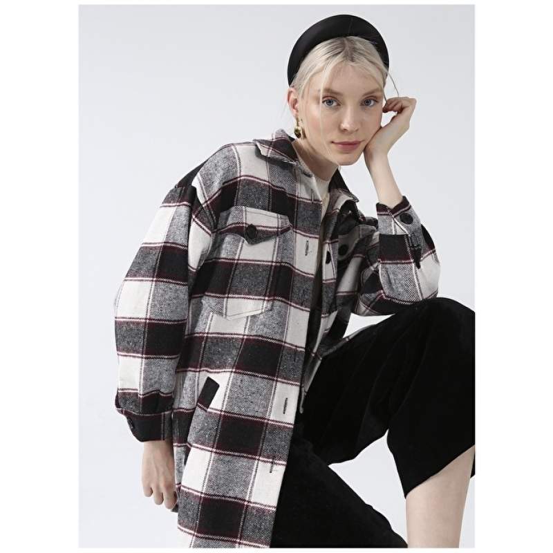 Factory Black - Claret Red Women's Jacket SONDE-2