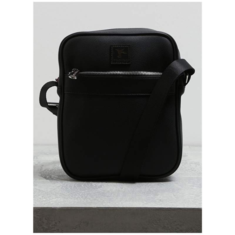 Factory Leather Black Men's Portfolio Bag 01FB1040