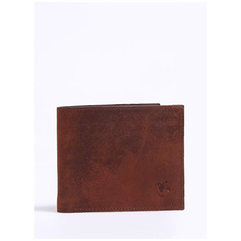 Tvornički smeđi muški novčanik Frk302 QUAD LINE CRYZ WALLET