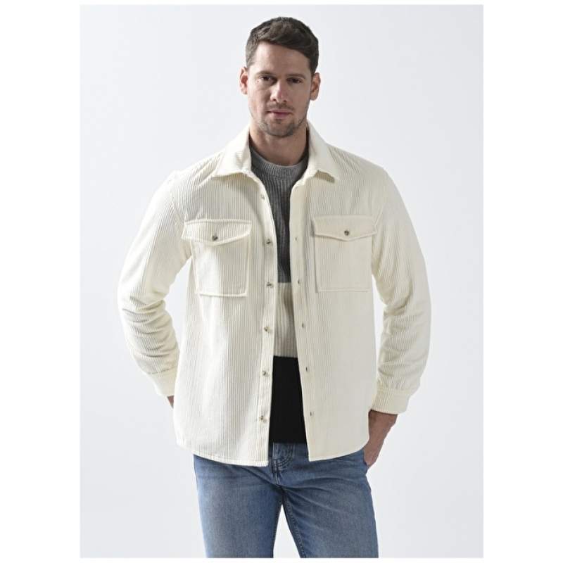 Factory TAKEO Ecru Men's Jacket Factory TAKEO Ecru Men's Jacket