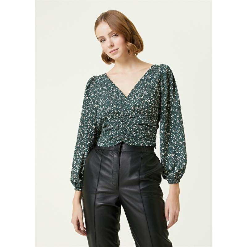 Women's Oil Blouse