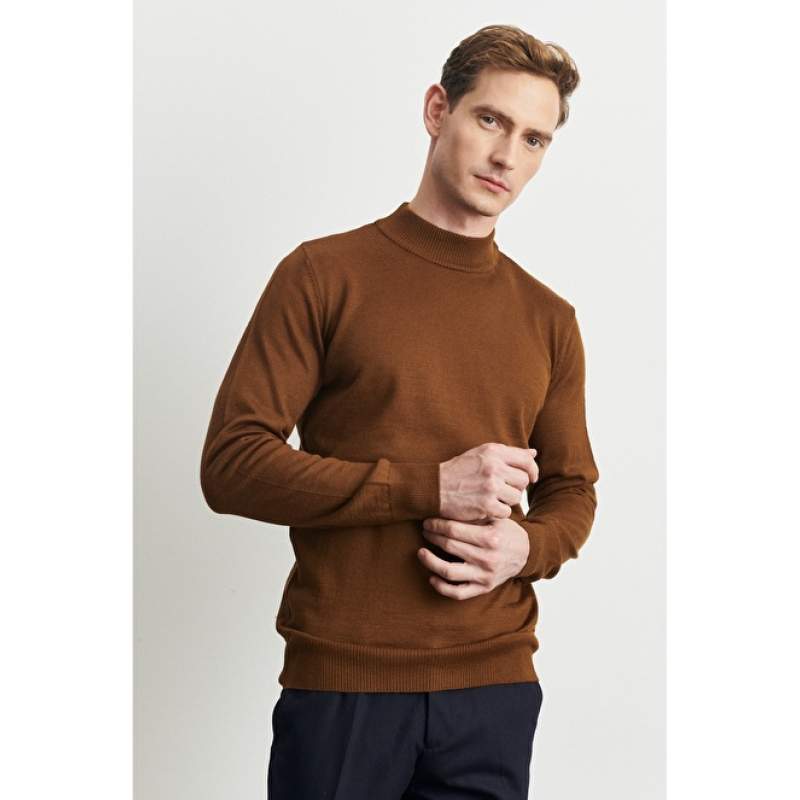 Standard Fit Half Turtleneck Wool Knitwear