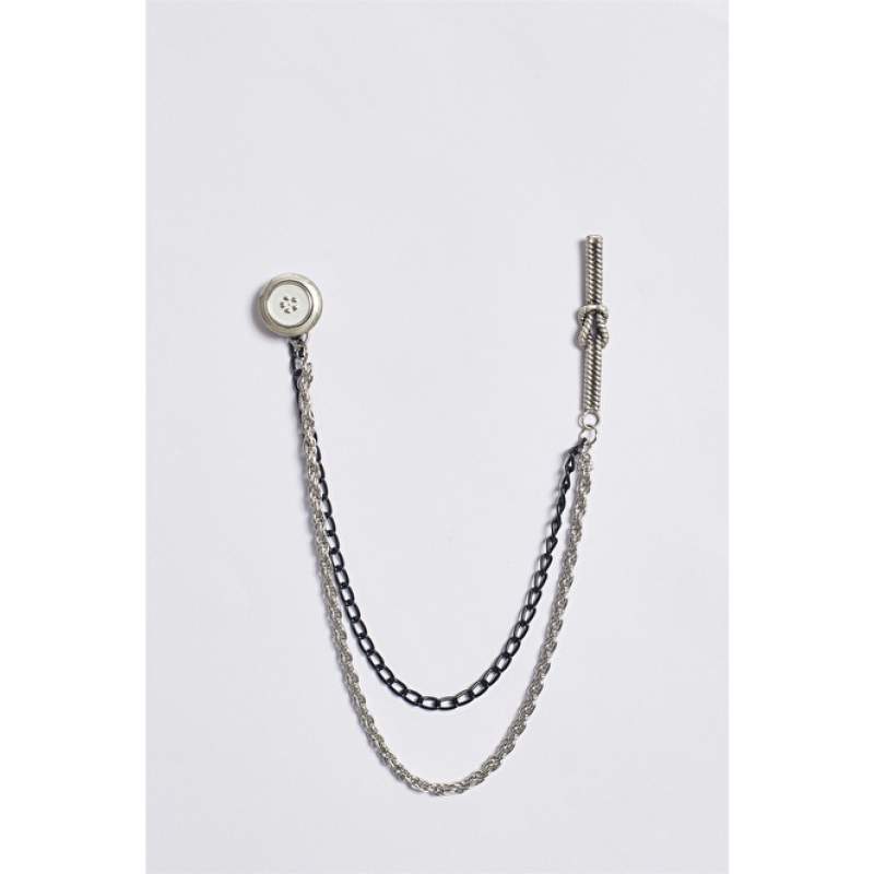 Metal Silver Color Brooch