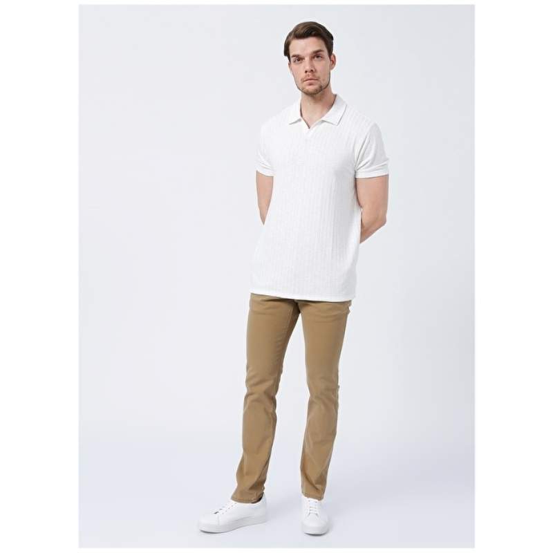 Factory Low Waist Slim Leg Beige Men's Chino Pants PLAY
