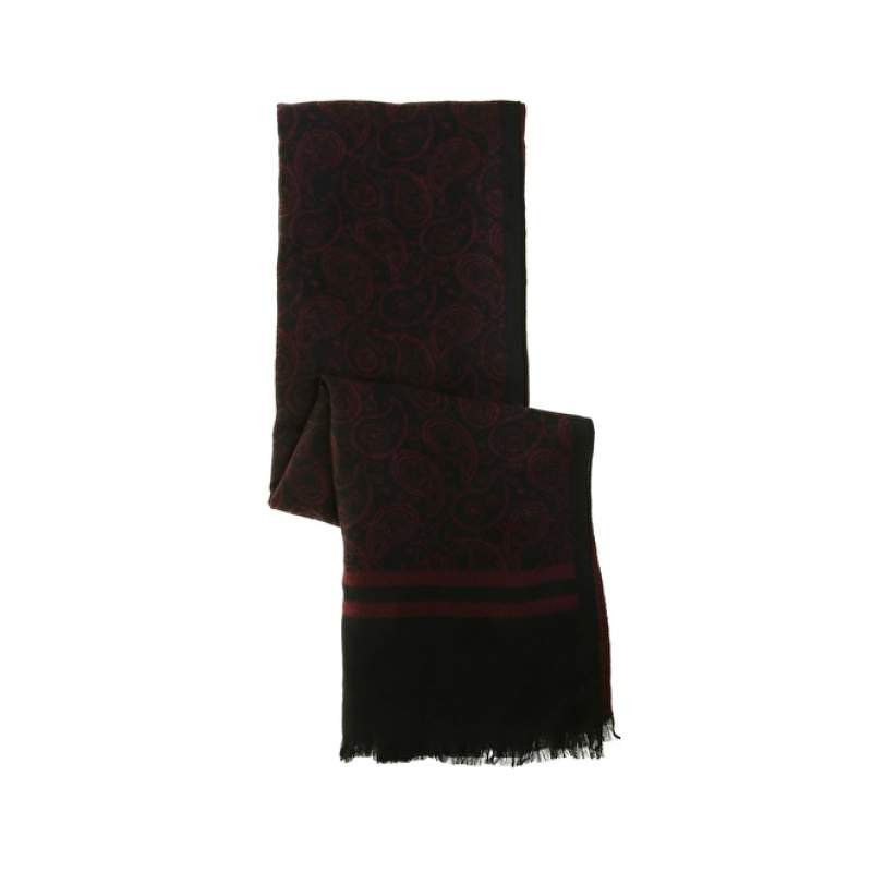Factory Patterned Claret Red Men's Scarf
