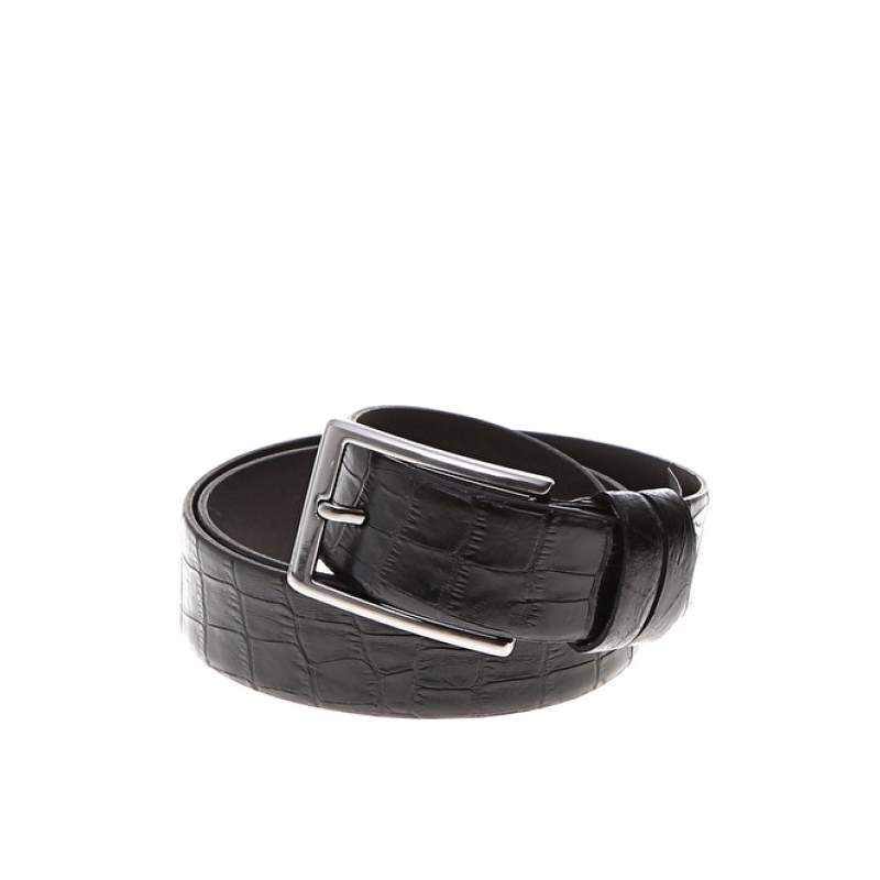Factory Black Men's Leather Belt