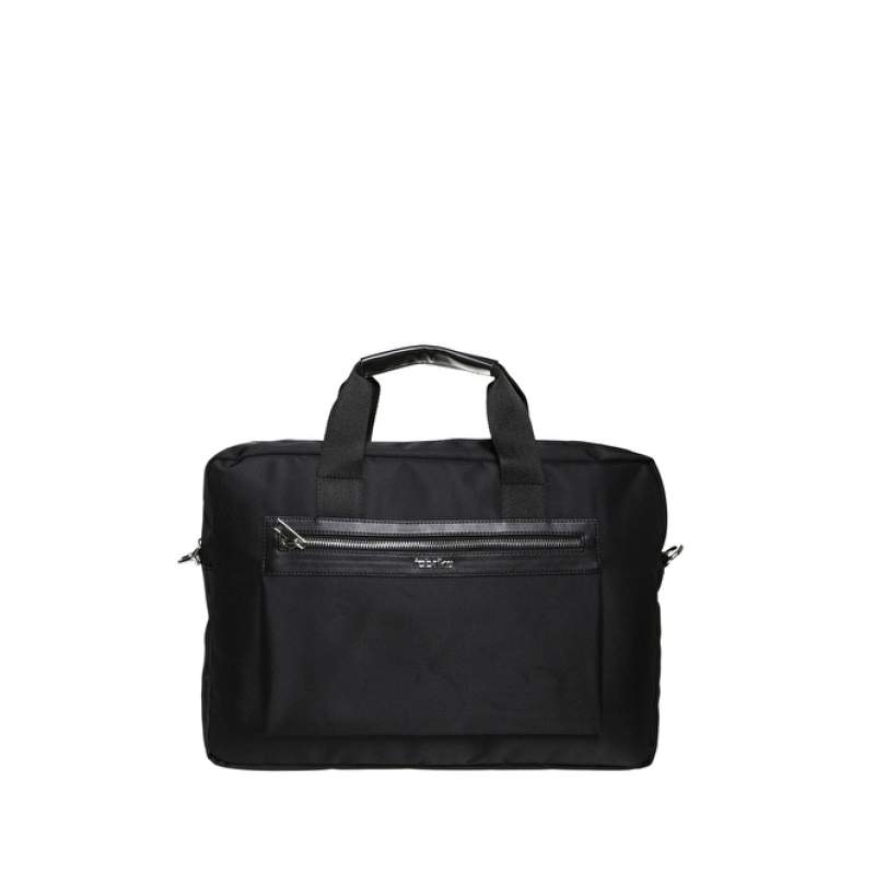 Factory Black Zipper Laptop Bag 01FB1036 Factory Black Zipper Laptop Bag 01FB1036