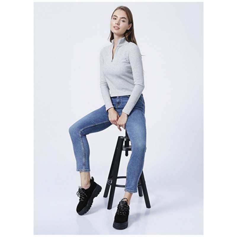 Factory Blue Women's Denim Pants I-MS00005160
