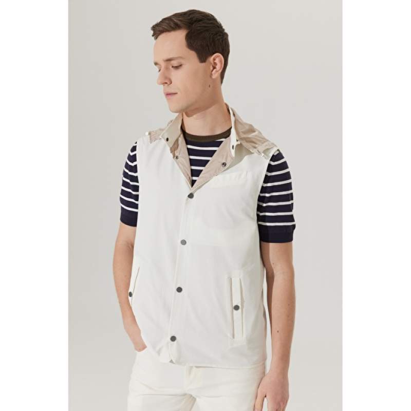 4A092320003 Standard Fit Regular Cut Patterned Vest