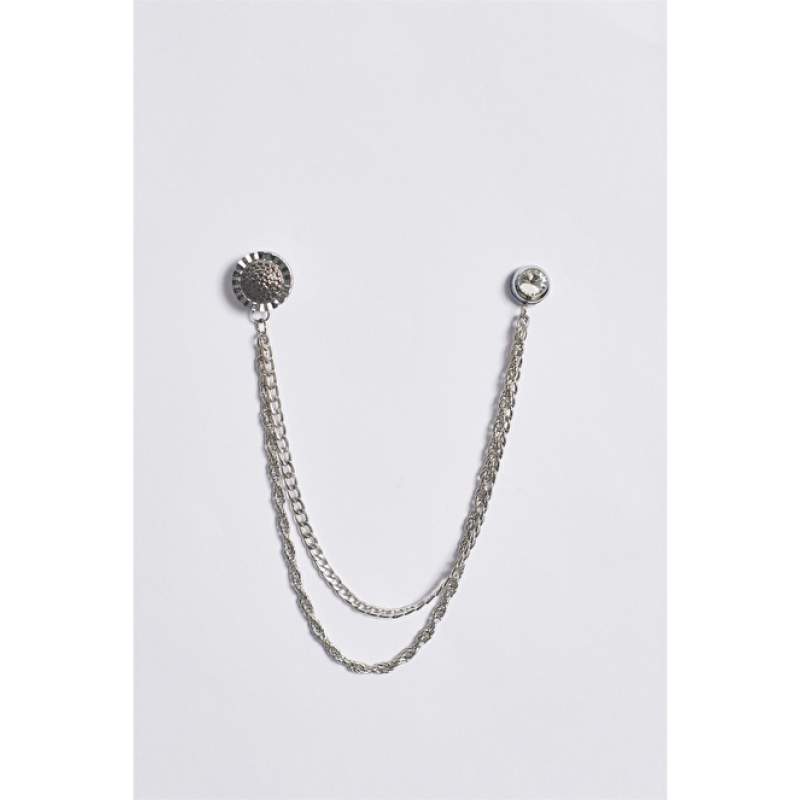 Metal Silver Color Brooch