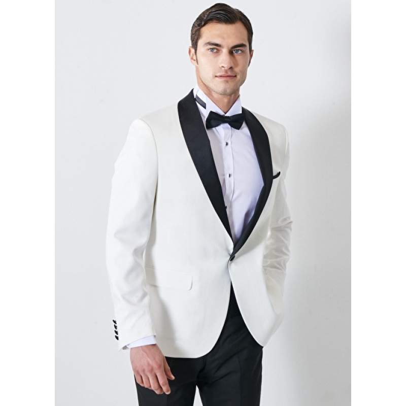 Slim Fit Shawl Collar Patterned Classic Tuxedo Suit Slim Fit Shawl Collar Patterned Classic Tuxedo Suit