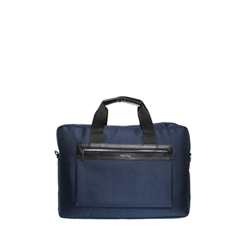 Factory Navy Blue Zippered Laptop Bag 01FB1036 Factory Navy Blue Zippered Laptop Bag 01FB1036