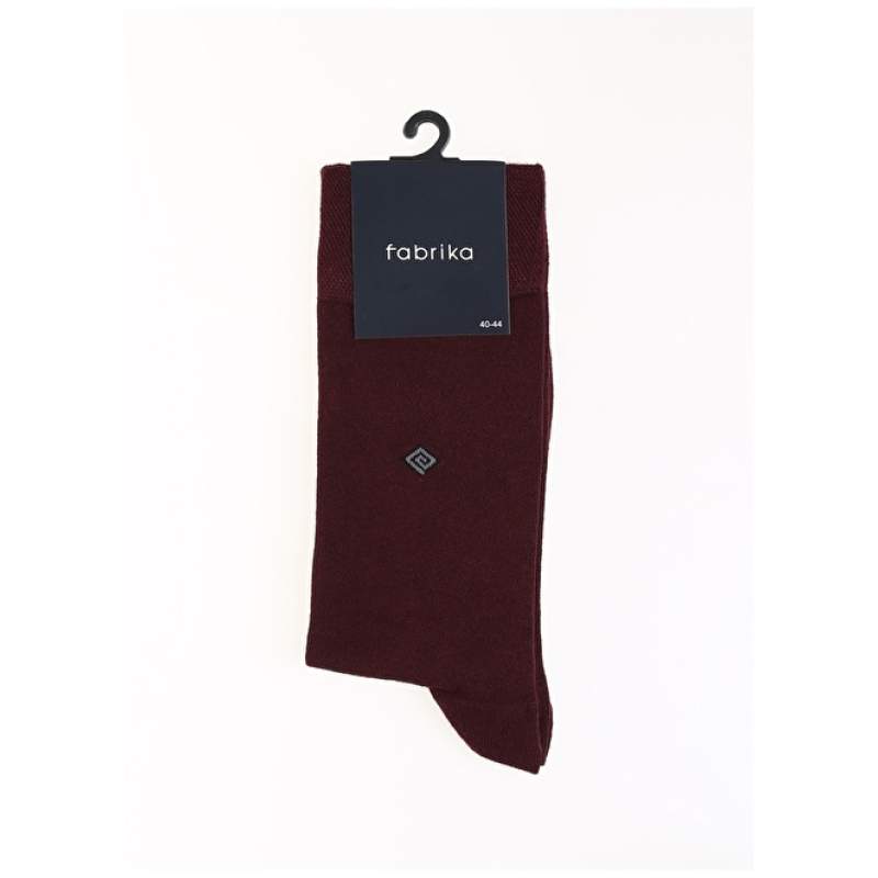 Factory Claret Red Men's Socks FAB-NS-17