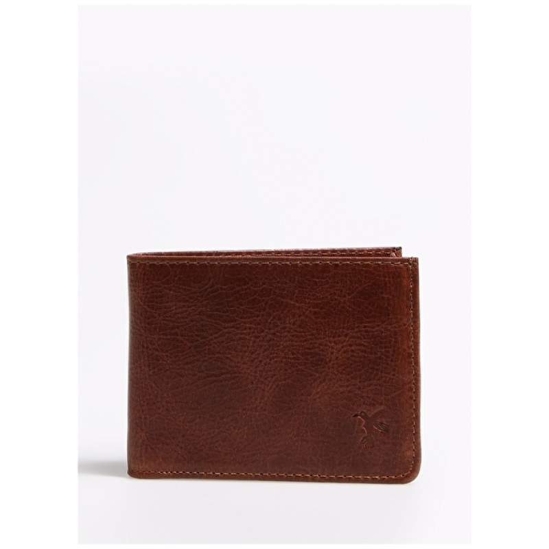 Factory Tan Men's Leather Wallet FRK237 CRAZY