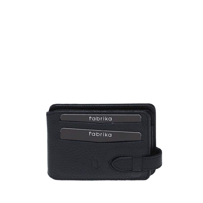 Factory FRK205 Black Men's Leather Card Holder