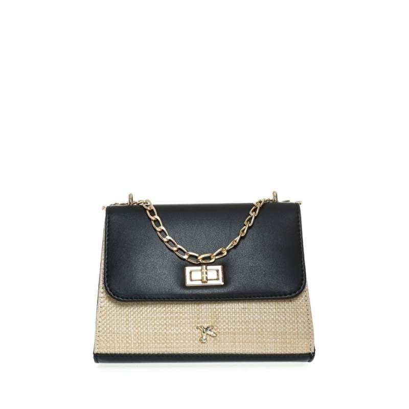 Factory Black 13x19x8 Women's Shoulder Bag MINI-MAKARON Factory Black 13x19x8 Women's Shoulder Bag MINI-MAKARON