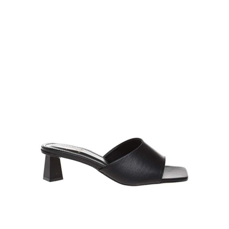 Factory Lines Black Women's Slippers