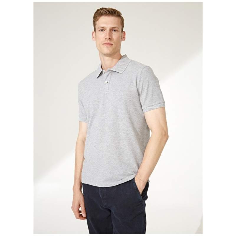 Altınyıldız Classics siva melange muška polo majica 4A9000000001