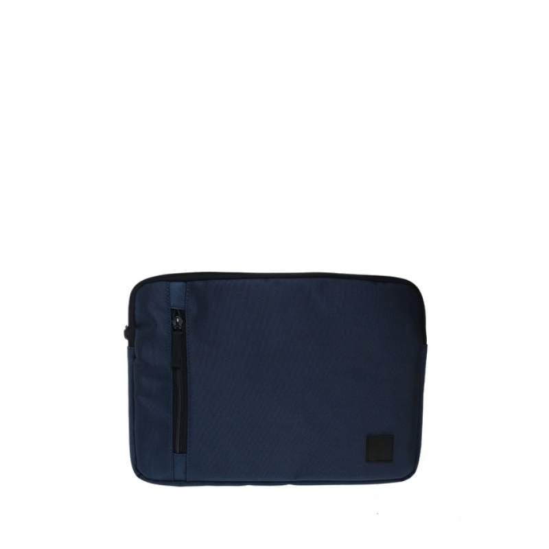 Factory Navy Blue 35X25X2 Zippered Laptop Bag 04FB1025-L