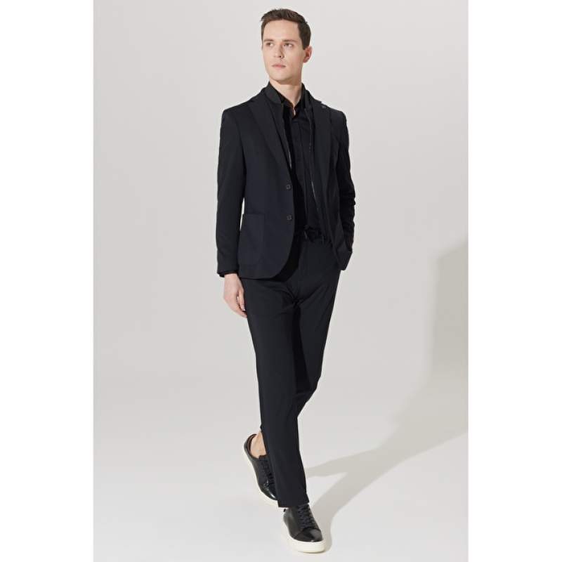 4A3023100063 Slim Fit Slim Fit Mono Collar Suit