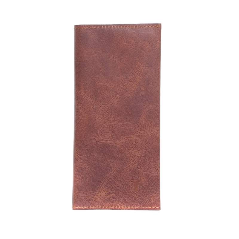 Factory Red Brown Men's Leather Wallet FRK 251 CRAZY WITH FITTED