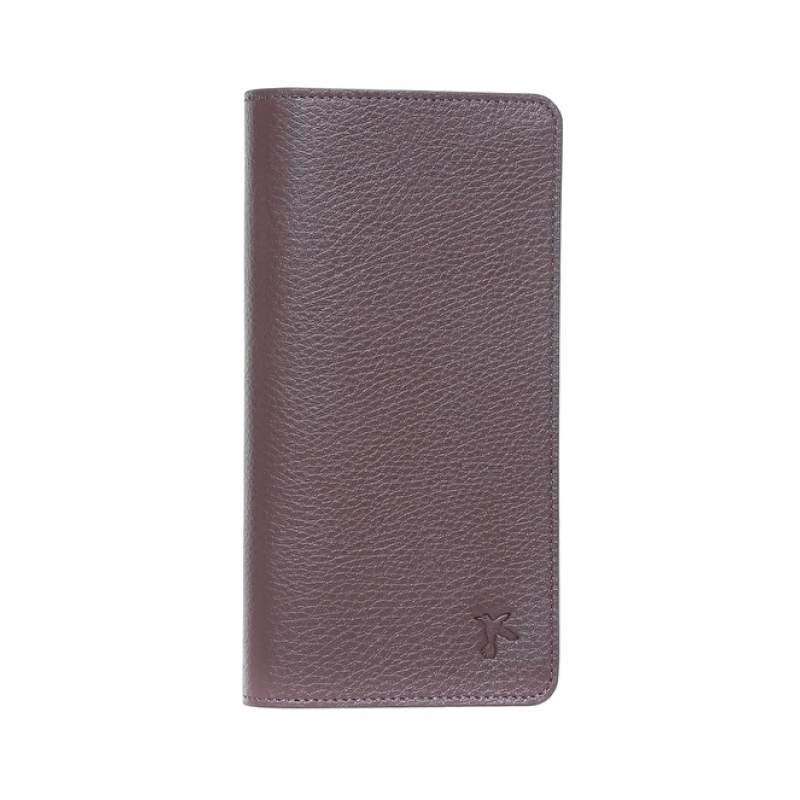 Factory Brown Men's Leather Wallet FRK 253 FLT WITH MAGNET PHONE