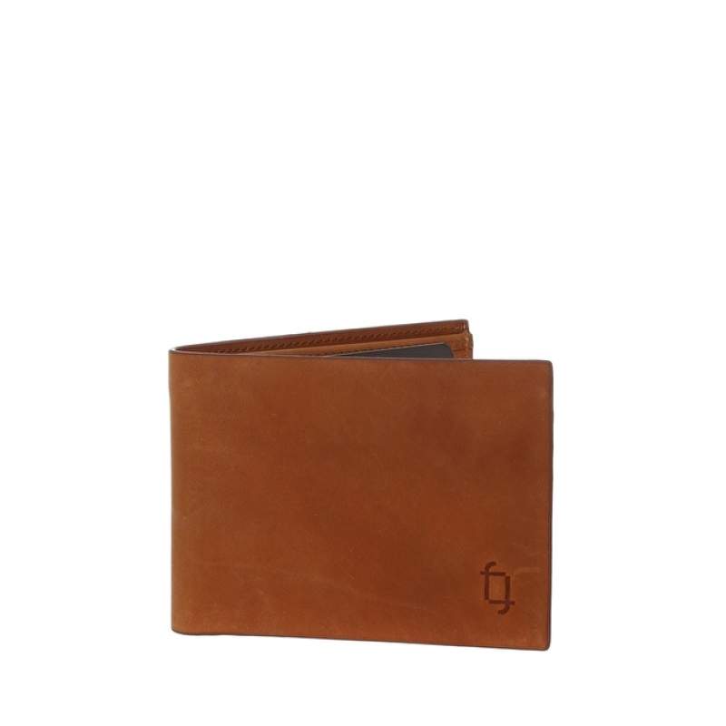 Factory Light Tan Men's Leather Wallet FRK202