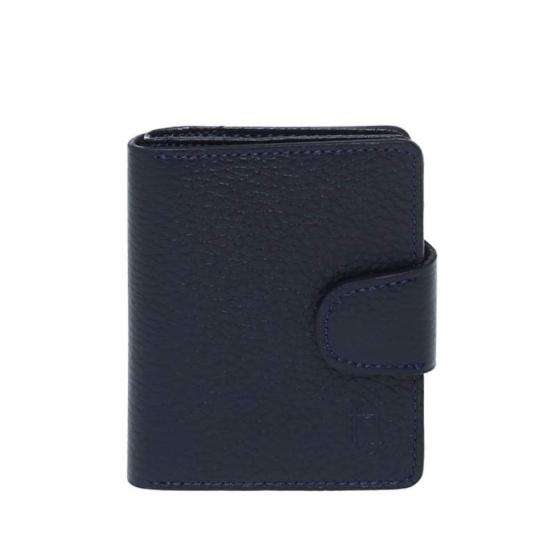 Factory Navy Blue Men's Leather Wallet FRK204