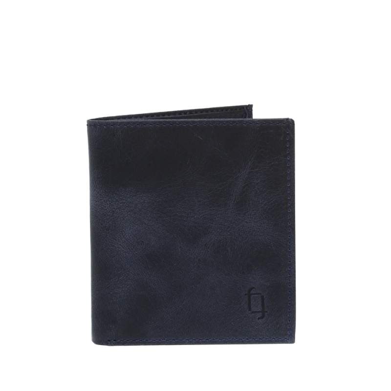 Factory Navy Blue Men's Leather Wallet FRK222